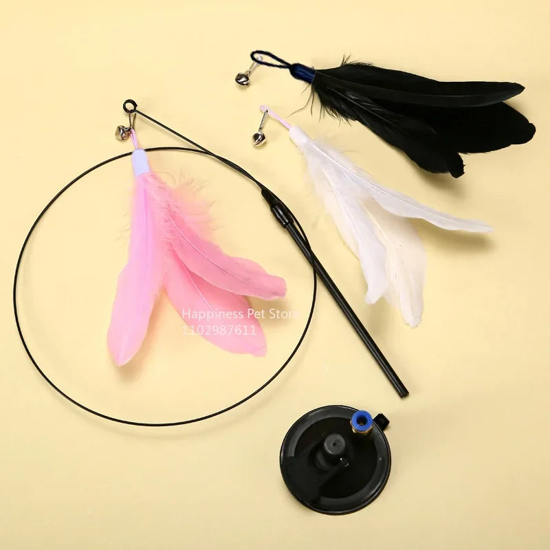 Interactive Cat Teaser Stick with Bell for Fun Play and Exercise