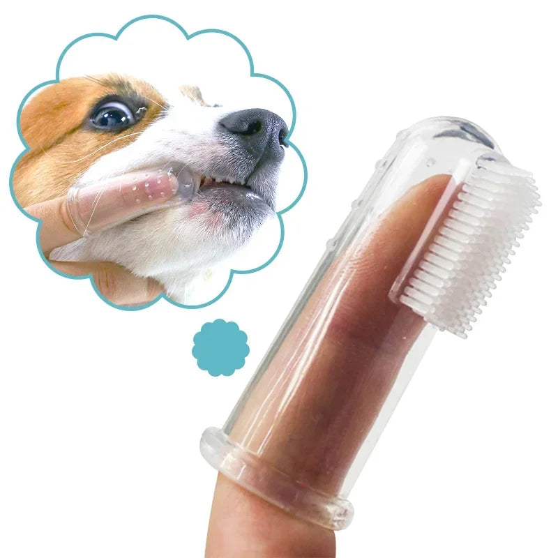 Super Soft Silicone Pet Finger Toothbrush for Gentle Care