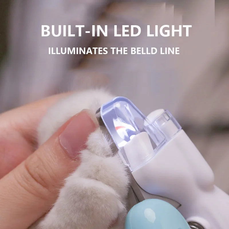 LED Pet Nail Clippers for Safe Precise Trimming with Bright Light