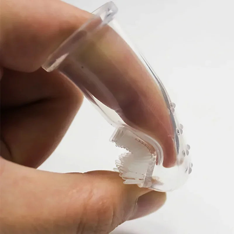 Super Soft Silicone Pet Finger Toothbrush for Gentle Care