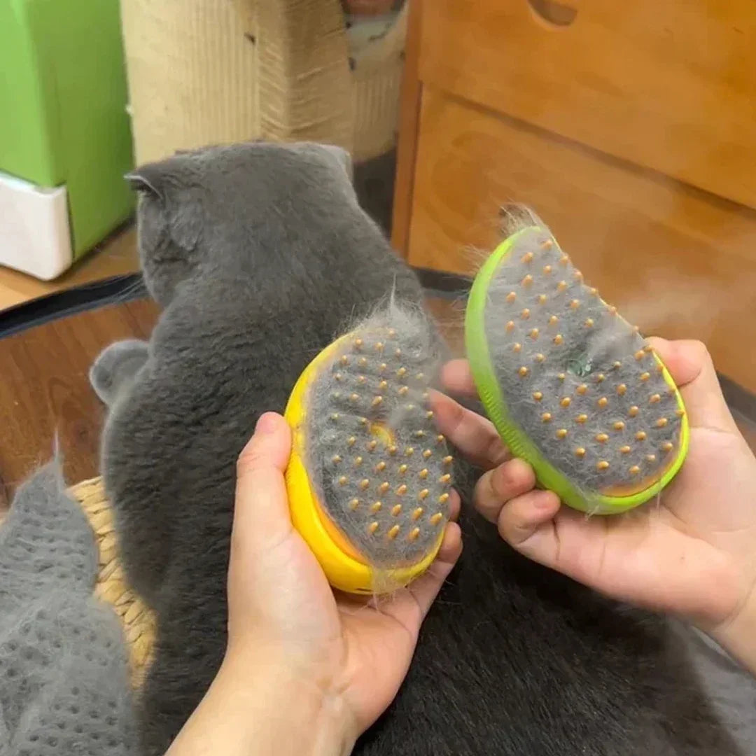 3-in-1 Electric Pet Steam Brush for Grooming Cleaning and Comfort