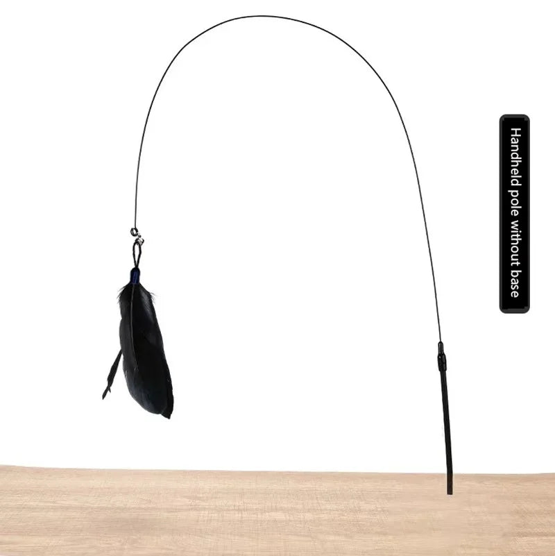 Interactive Cat Teaser Stick with Bell for Fun Play and Exercise