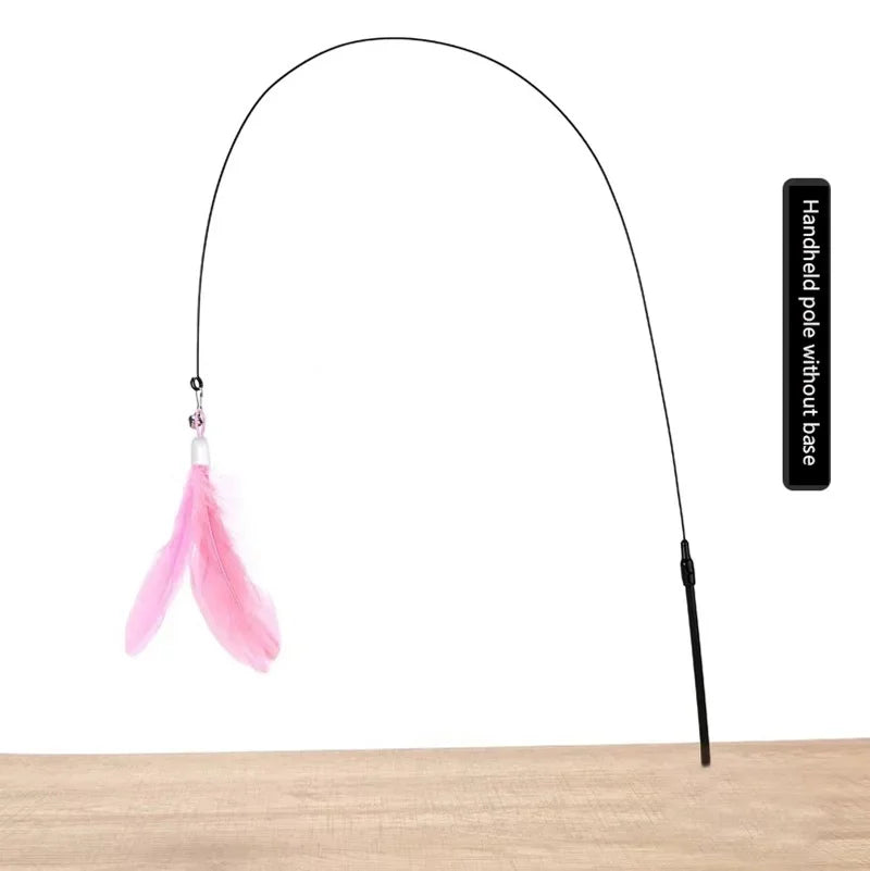 Interactive Cat Teaser Stick with Bell for Fun Play and Exercise