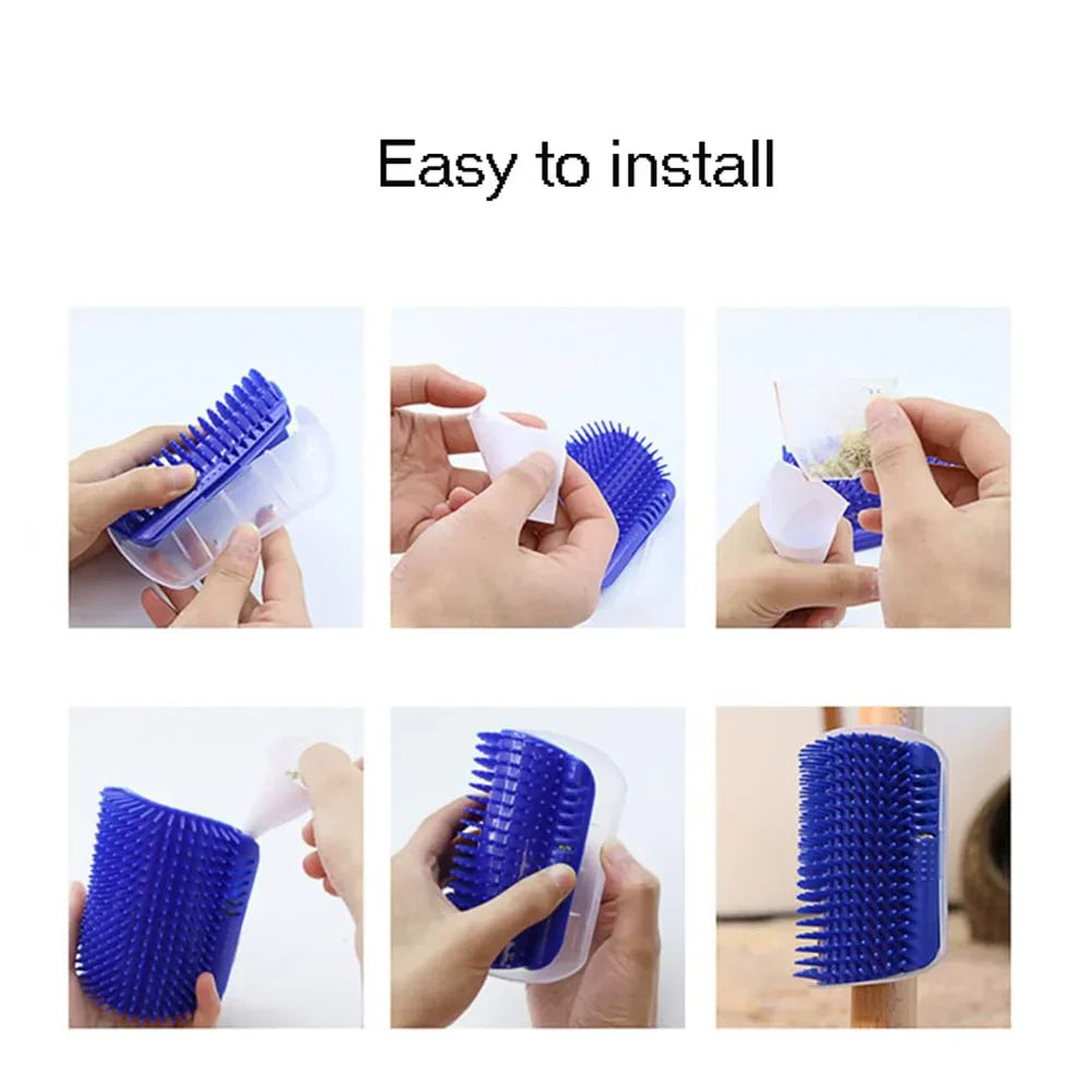 Self-Groomer Cat Comb with Catnip for Relaxing and Effective Grooming