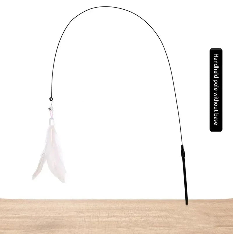 Interactive Cat Teaser Stick with Bell for Fun Play and Exercise