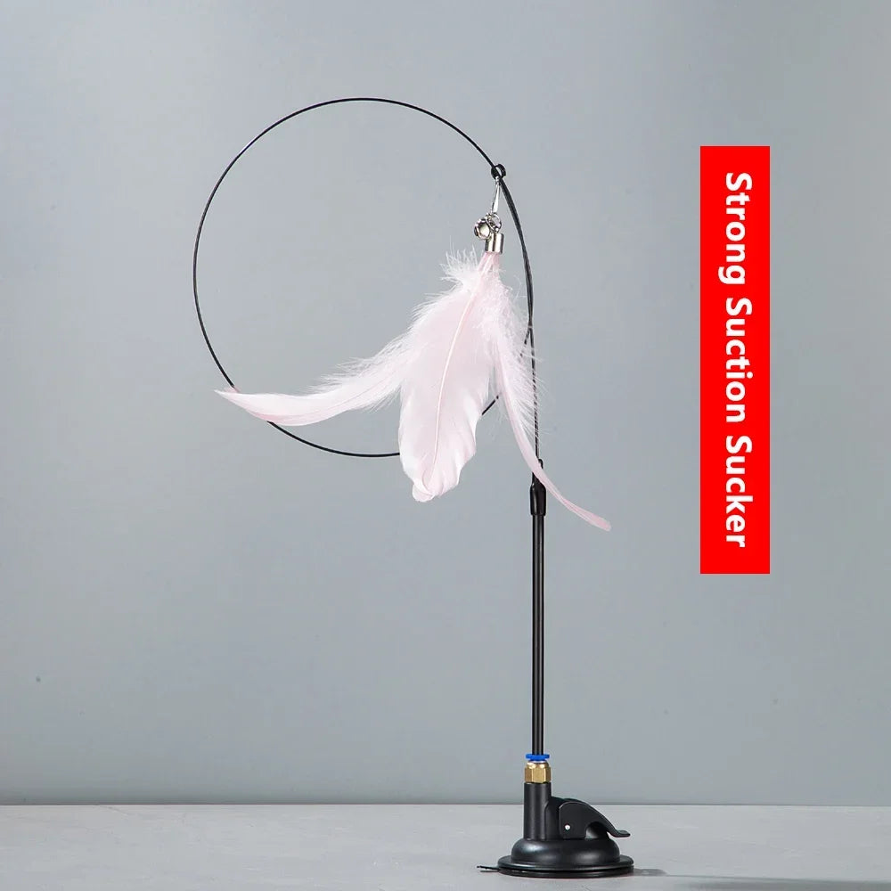Interactive Cat Teaser Stick with Bell for Fun Play and Exercise