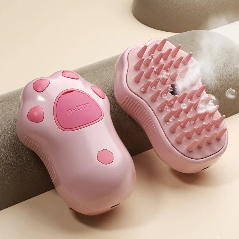 3-in-1 Electric Pet Steam Brush for Grooming and Care