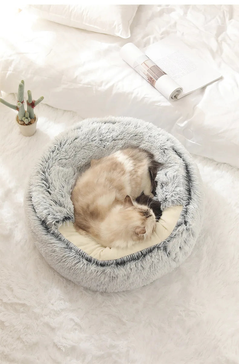 Soft Plush Pet Bed for Cozy Comfort and Warmth for Your Furry Friend