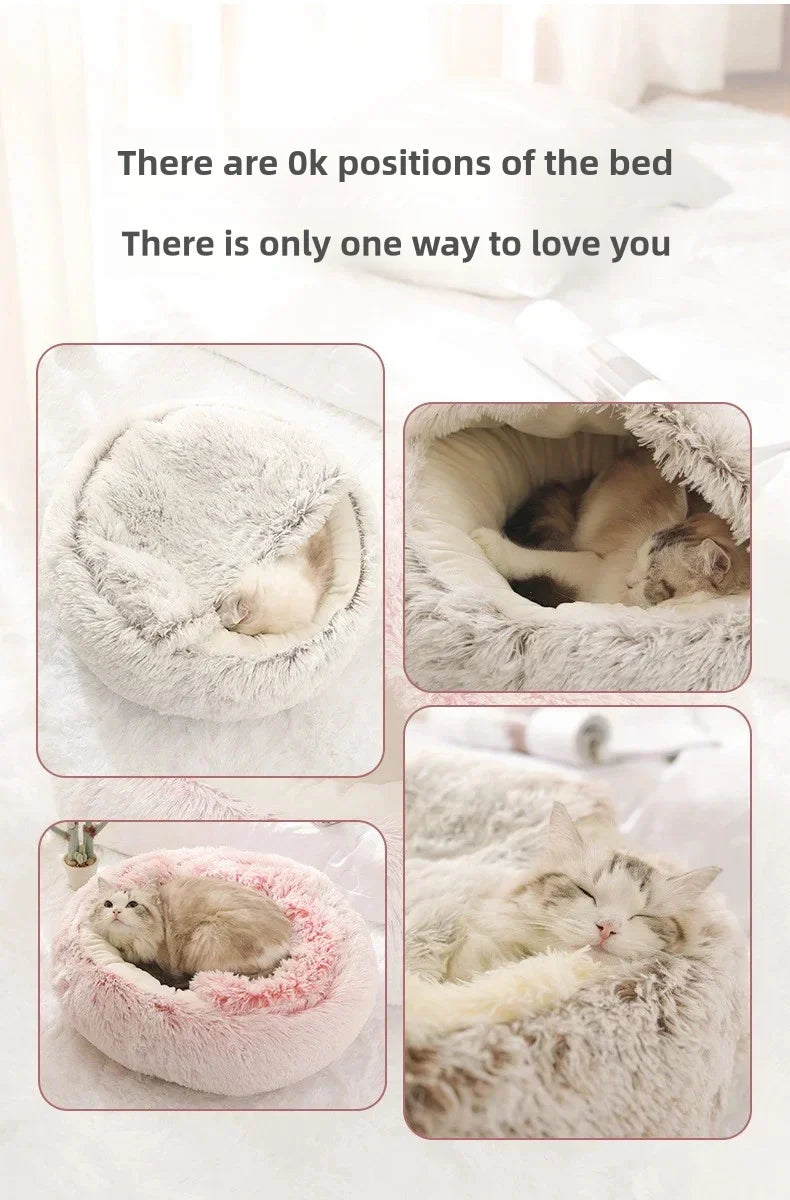 Soft Plush Pet Bed for Cozy Comfort and Warmth for Your Furry Friend