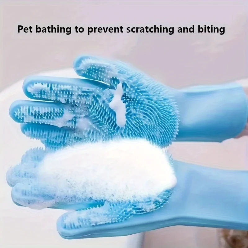 Silicone Pet Grooming Gloves