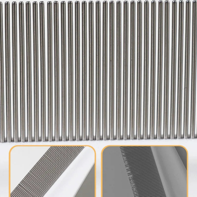 Stainless Steel Pet Shedding Tool for Effective Fur Removal and Groom