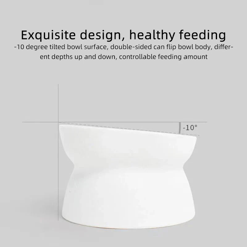 Elevated Cat and Dog Food Bowl for Comfortable Feeding and Easy Eating