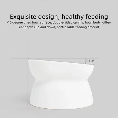 Elevated Cat and Dog Food Bowl for Comfortable Feeding and Easy Eating