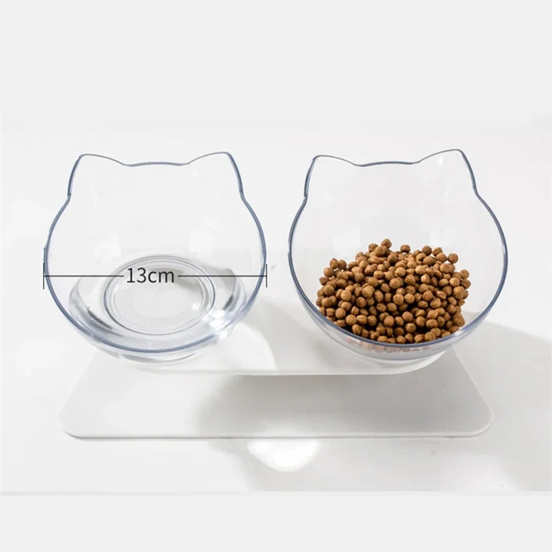 Non-Slip Double Cat and Dog Bowl for Stable and Mess-Free Feeding