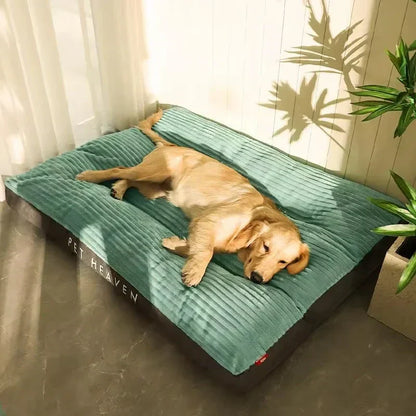 Soft Corduroy Pet Dog Bed for Comfortable Rest and Relaxation