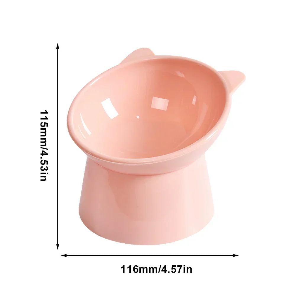 High Foot Anti Overturning Pet Food and Water Bowl for Stability