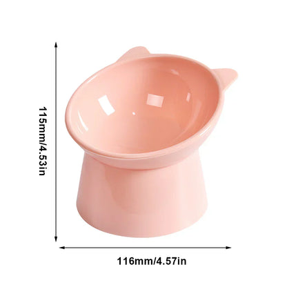 High Foot Anti Overturning Pet Food and Water Bowl for Stability