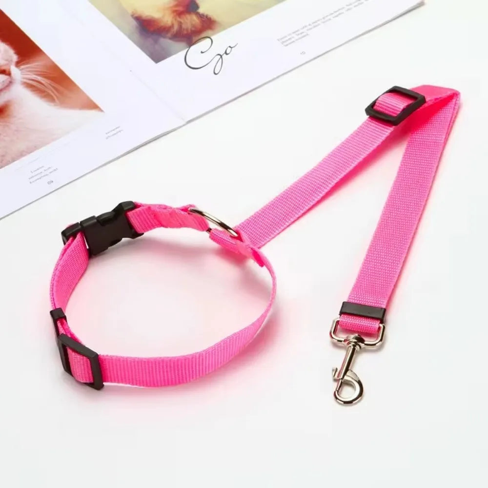 Adjustable 2-in-1 Pet Car Seat Belt