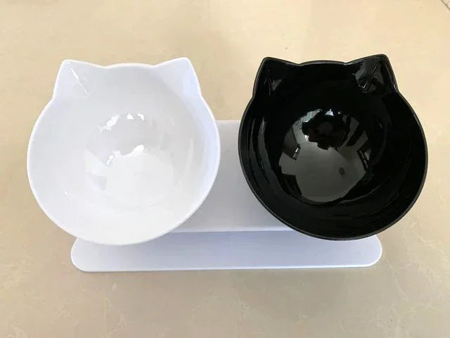 Non-Slip Double Cat and Dog Bowl for Stable and Mess-Free Feeding