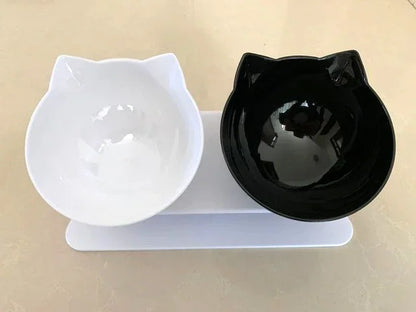 Non-Slip Double Cat and Dog Bowl for Stable and Mess-Free Feeding