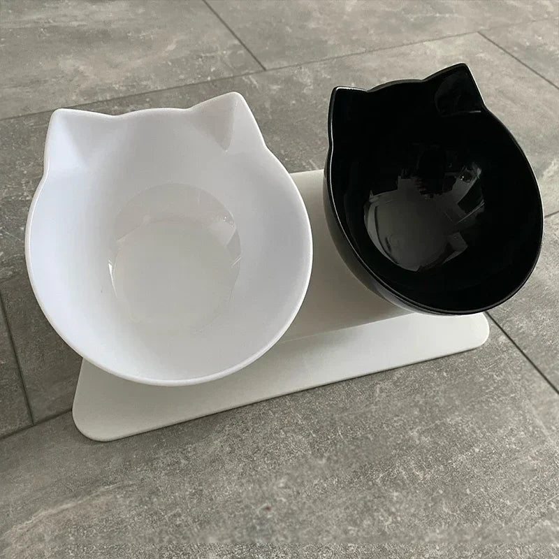 Non-Slip Double Cat and Dog Bowl for Stable and Mess-Free Feeding
