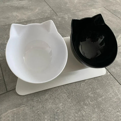 Non-Slip Double Cat and Dog Bowl for Stable and Mess-Free Feeding