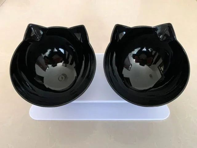 Non-Slip Double Cat and Dog Bowl for Stable and Mess-Free Feeding