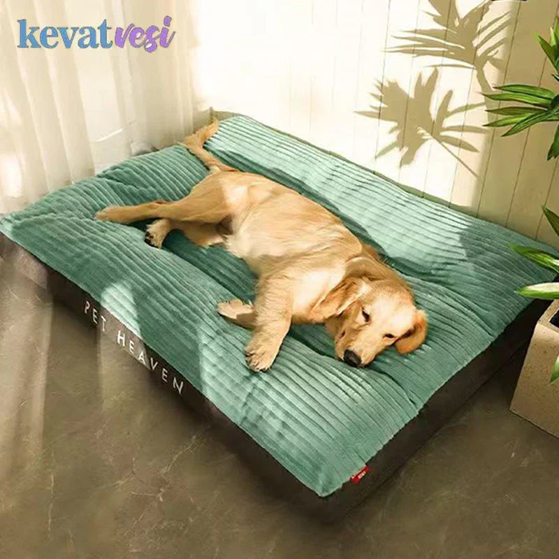 Soft Corduroy Pet Dog Bed for Comfortable Rest and Relaxation