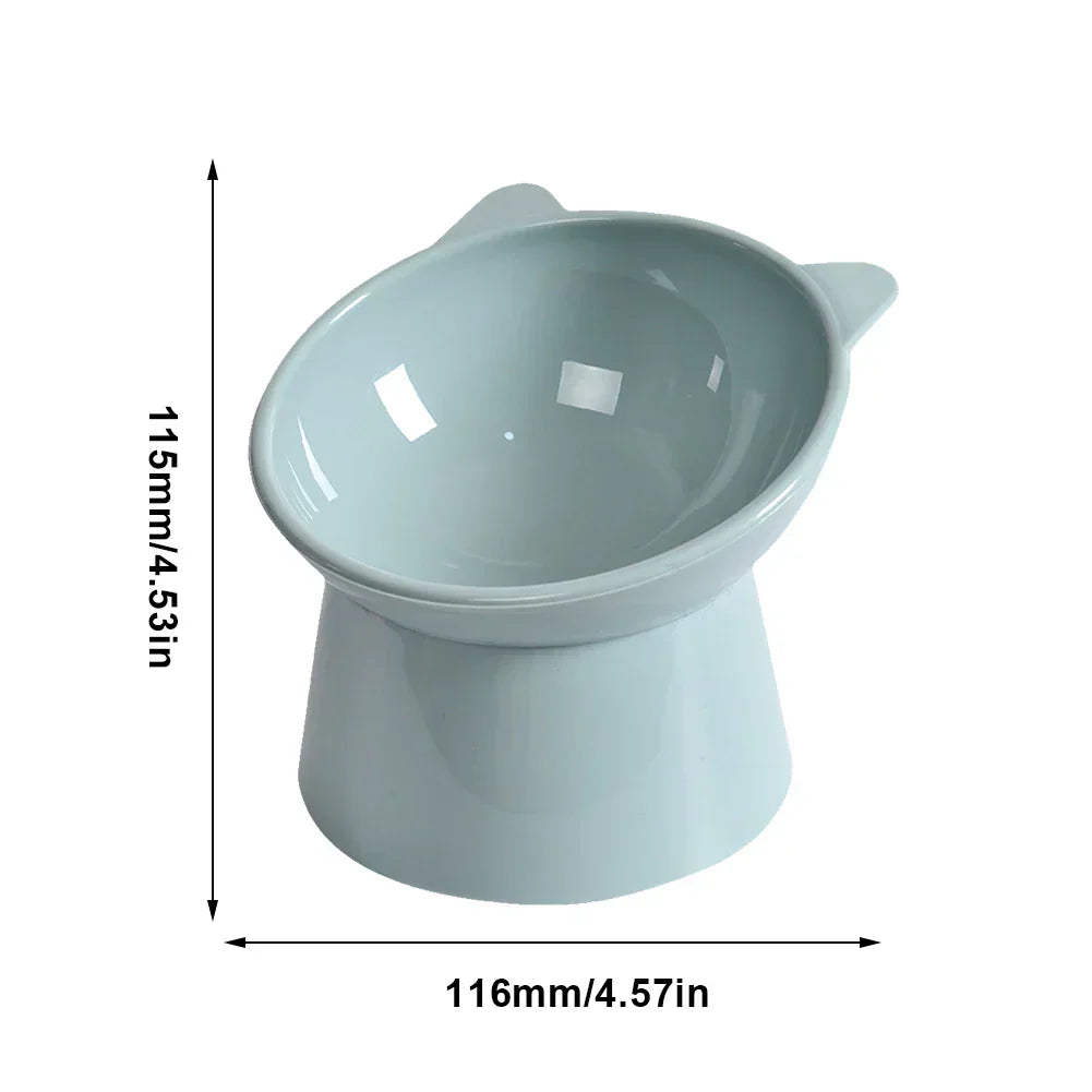 High Foot Anti Overturning Pet Food and Water Bowl for Stability