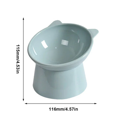 High Foot Anti Overturning Pet Food and Water Bowl for Stability