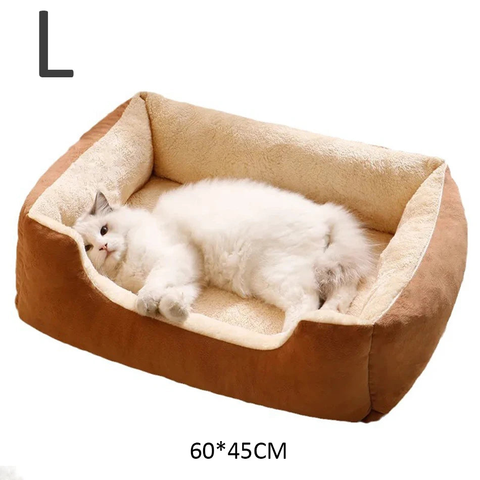 Plush Bed for Cats and Dogs