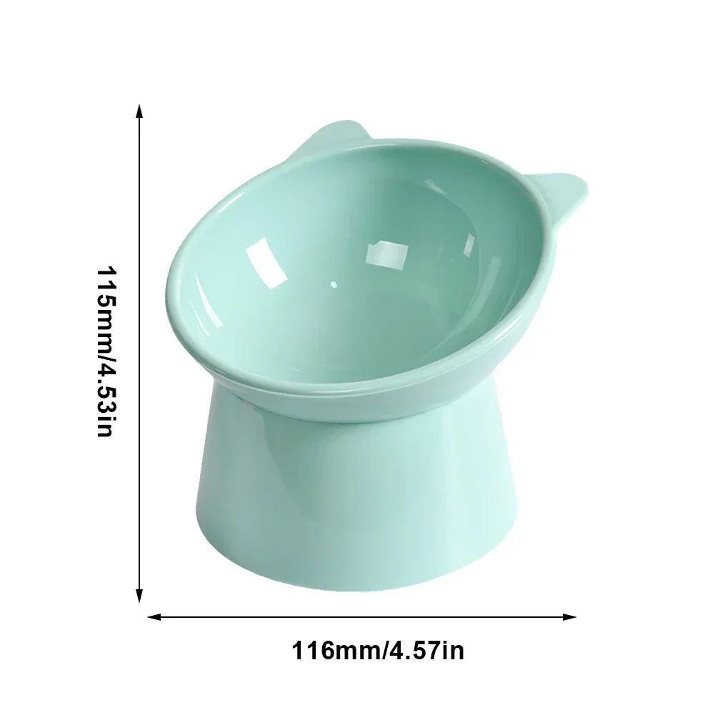 High Foot Anti Overturning Pet Food and Water Bowl for Stability