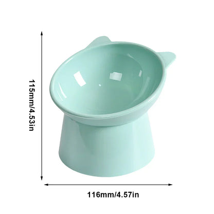 High Foot Anti Overturning Pet Food and Water Bowl for Stability