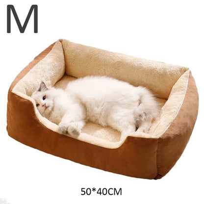 Plush Bed for Cats and Dogs