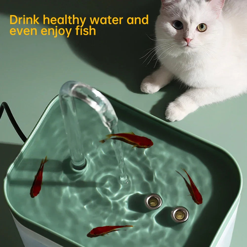 Ultra Quiet Smart Cat Water Fountain for Fresh Flowing Water