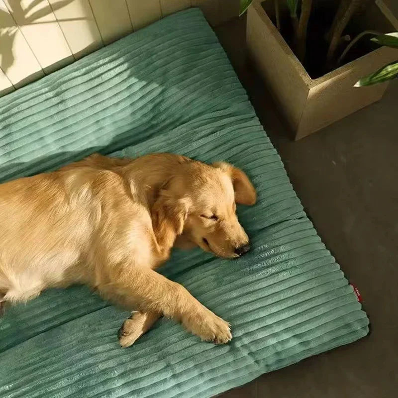 Soft Corduroy Pet Dog Bed for Comfortable Rest and Relaxation