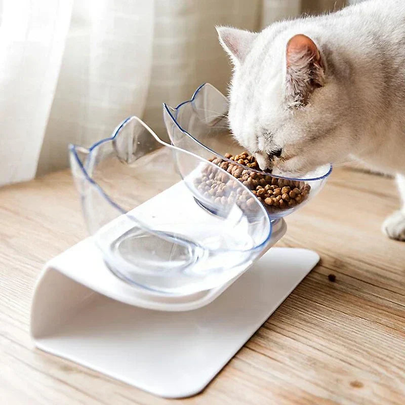 Non-Slip Double Cat and Dog Bowl for Stable and Mess-Free Feeding